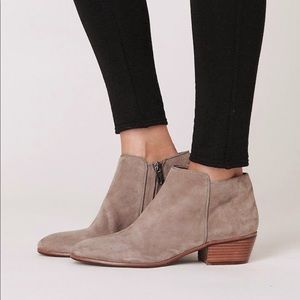 Sam Edelman Petty Ankle Boots Taupe Putty Suede